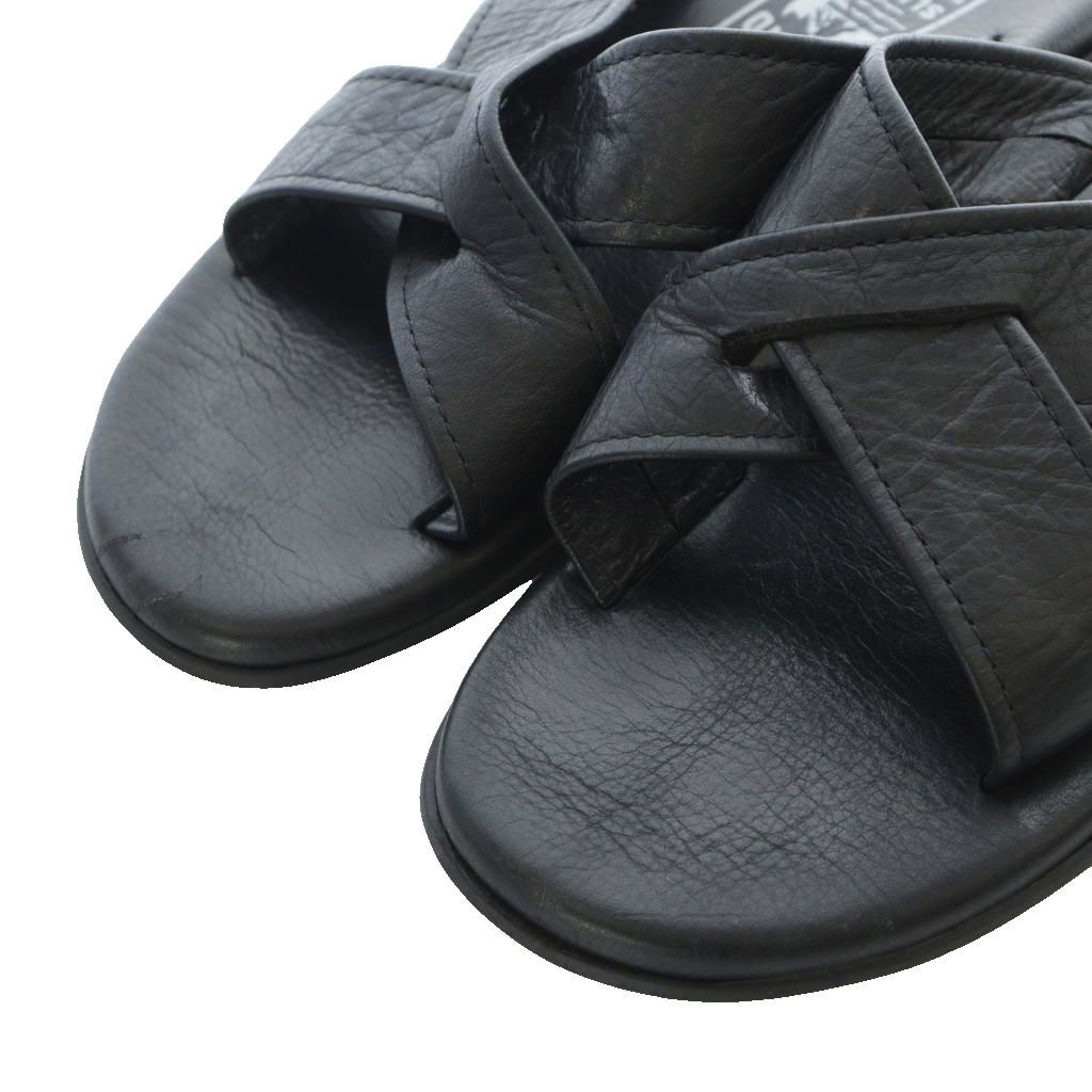 アイランドスリッパ ISLAND SLIPPER サンダル レザー 8 26cm 黒