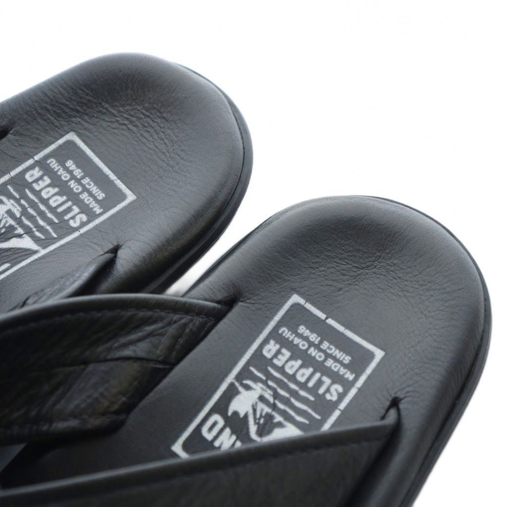 アイランドスリッパ ISLAND SLIPPER サンダル レザー 8 26cm 黒