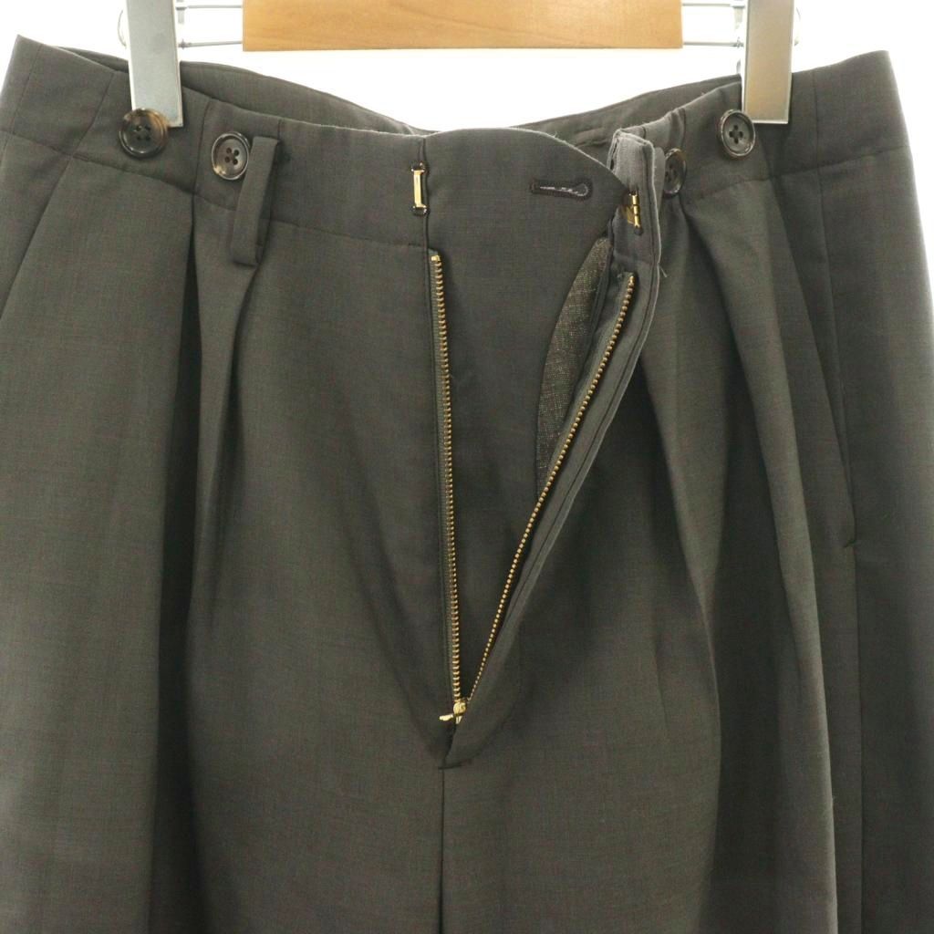  6 ROKU BEAUTY-YOUTH B-Y ロク ビューティーアンドユース CLOTH PANTS ワイドパンツ タック 38 グレー |DF OS その他 パンツ