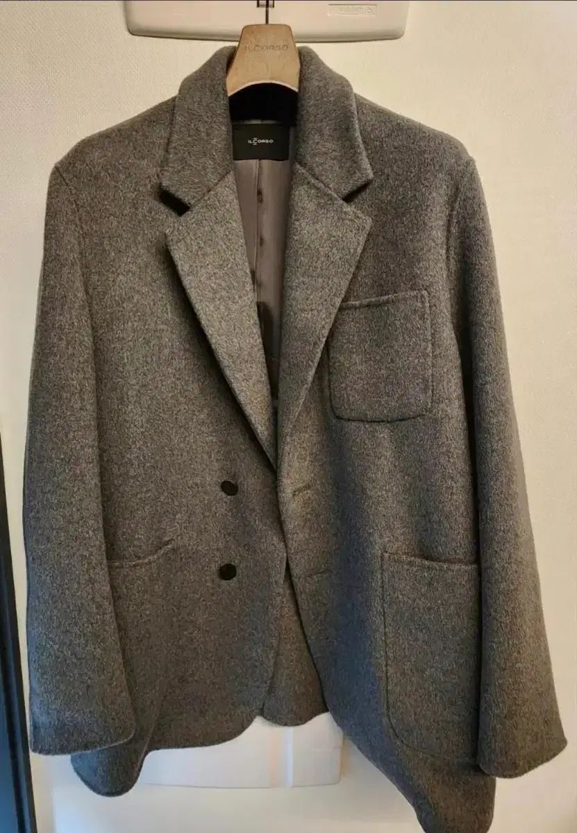 ILCORSO イルコルソ ウール ブレーザー グレー 100