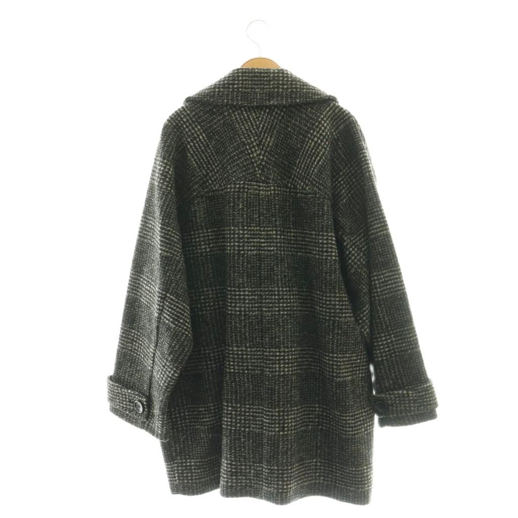 スピック&スパン Spick&Span 24AW Wスライバーチェックハーフコート