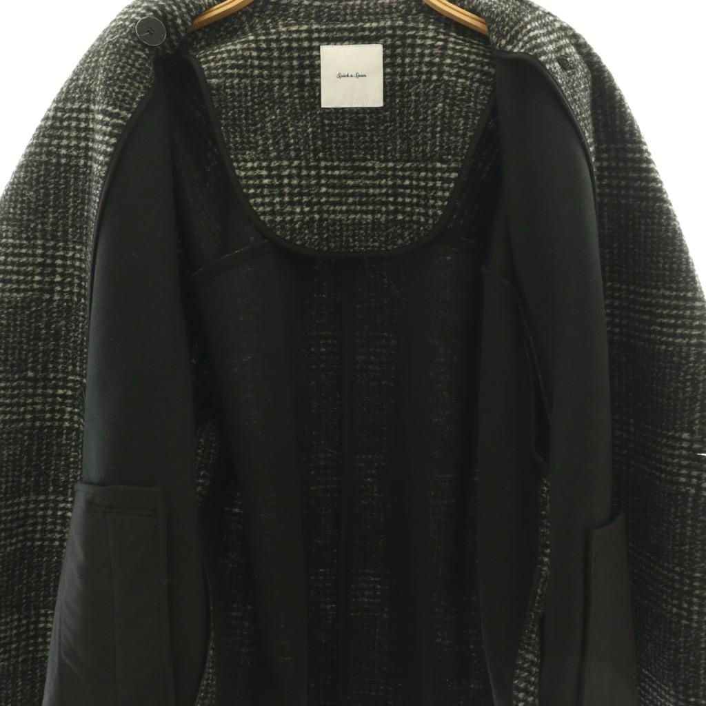 スピック&スパン Spick&Span 24AW Wスライバーチェックハーフコート