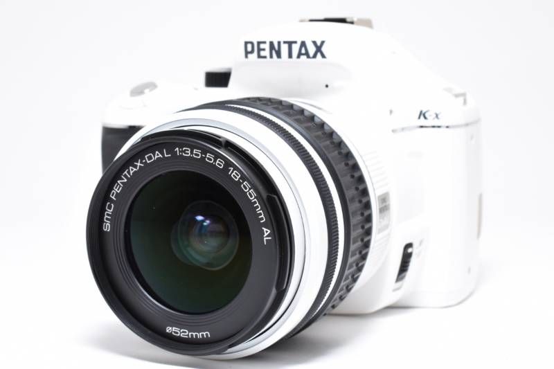 実用品 Pentax ペンタックス K-x 白 ホワイト シャッター数約 と 小| SMC PENTAX-DA L 3.5-5.6 18-55 mm AL レンズキット デジタル一眼カメラ 3992-12