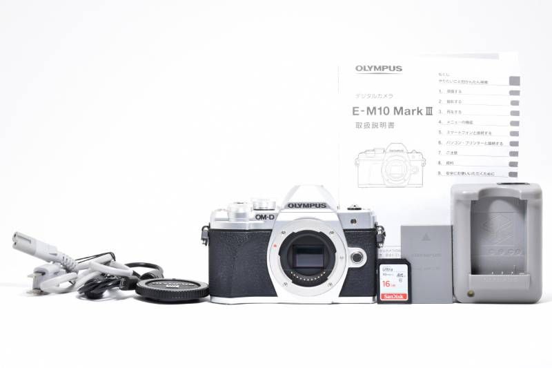 光学 上品 Olympus オリンパス OM-D E-M 10 III ボディ シャッター数6844回と少ない ミラーレス一眼カメラ 3992-14