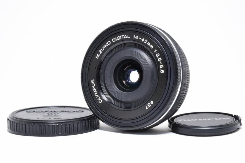 ★動画でも大満足★オリンパス14-42mm EZ パンケーキ シルバー ☆動画でも大満足☆オリンパス14-42mm EZ パンケーキ シルバー M