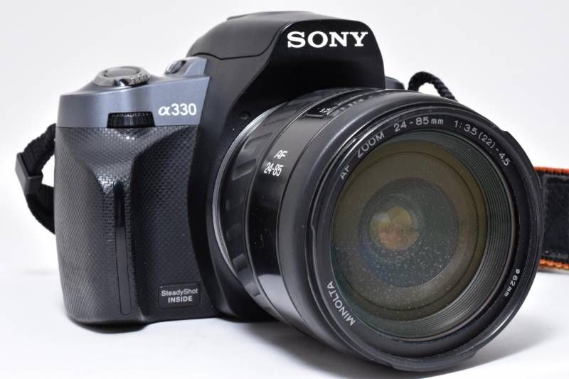 実用品Sony ソニー α330 ⁄ MInolta AF ZOOM 24-85mm 3.5-4.5 レンズ ☆SONY