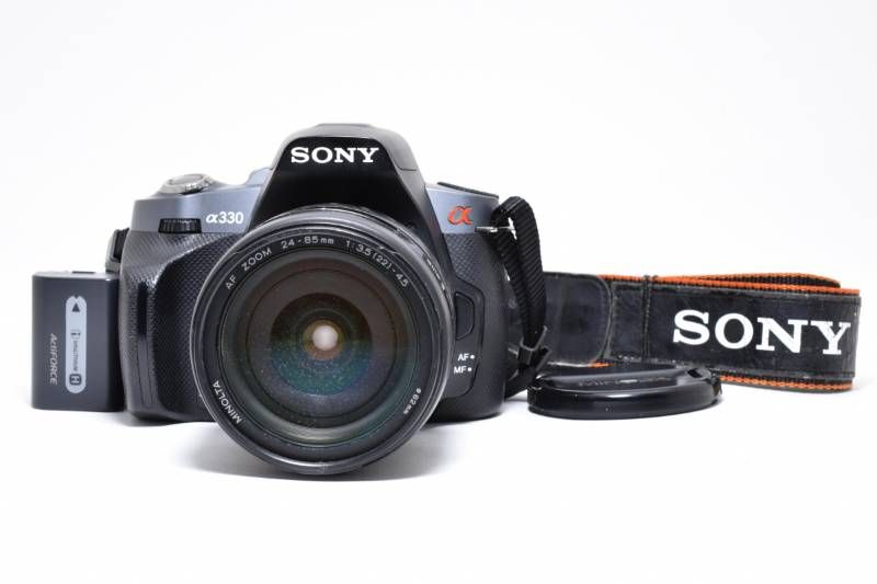 実用品】Sony ソニー α330 / MInolta AF ZOOM 24-85mm 3.5-4.5 レンズ