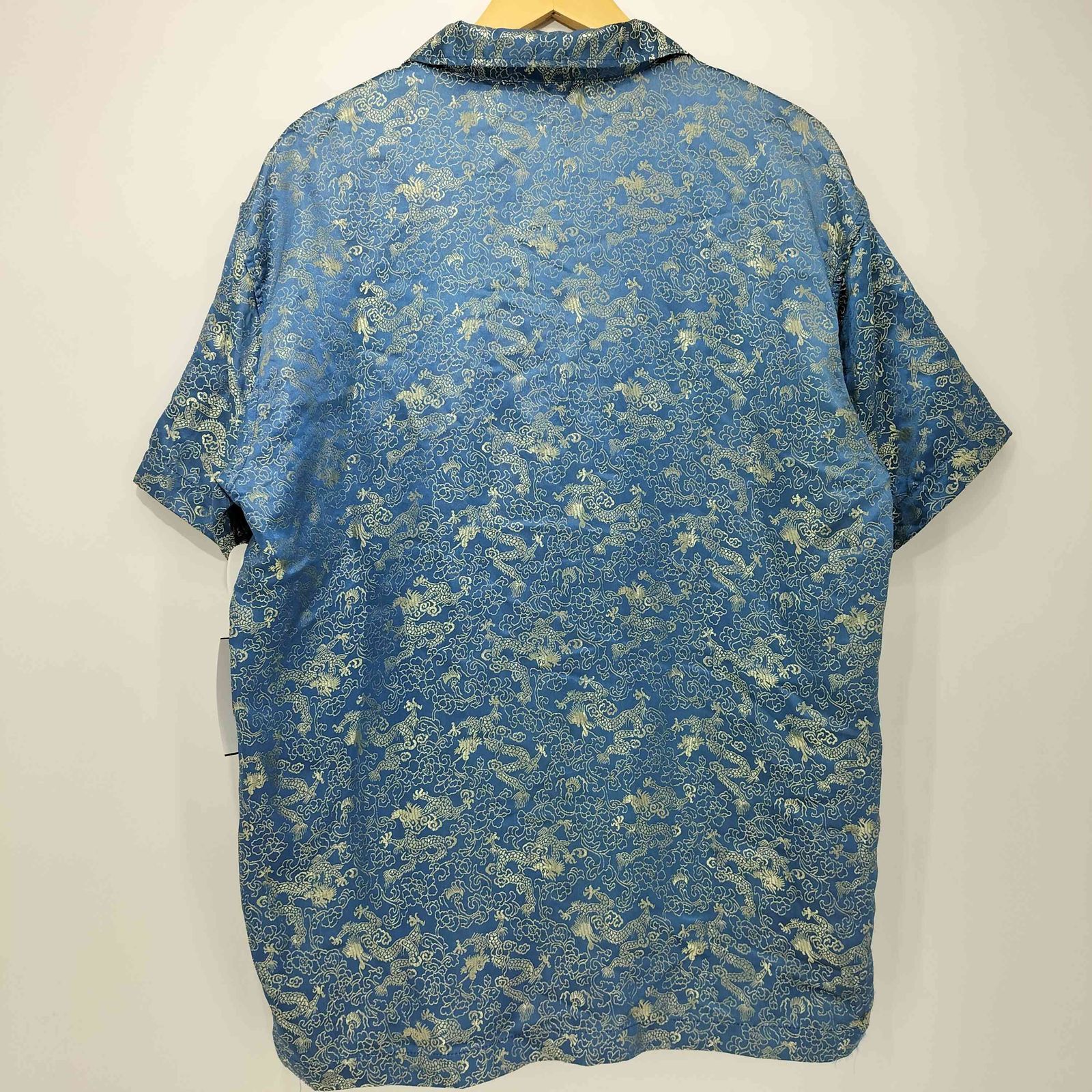 USED古着(ユーズドフルギ) {{FOOLISH}} AdRoCk2 オープンカラーシャツ メンズ import：L 【中古】【ブランド古着バズストア】 ユーズドフルギ USED古着 odo 90s レーヨンナイロン 総柄 チャイナ