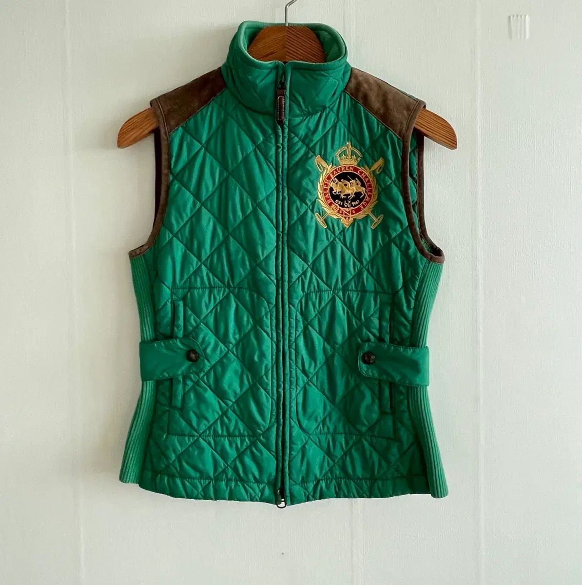 ラルフローレン キルティング ツーウェイ ジップアップ ベスト