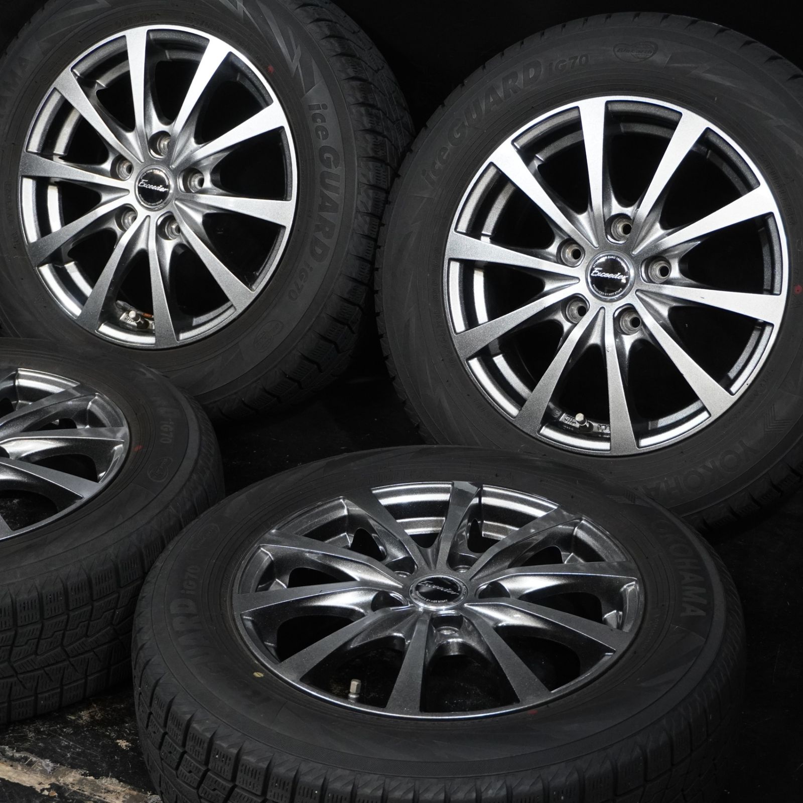 売り切り品 21年製 ヨコハマ iceGUARD iG 70 | Exceeder 185|65 R 15 6 J 53 114.3 5 H 4本 スタッドレス フリード