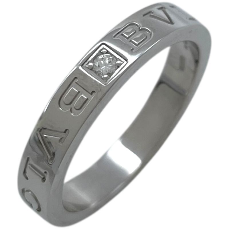 ブルガリ BVLGARI ビーゼロワン エッセンシャル バンドリング ホワイトゴールド Au 750 ダイヤモンド ジュエリー