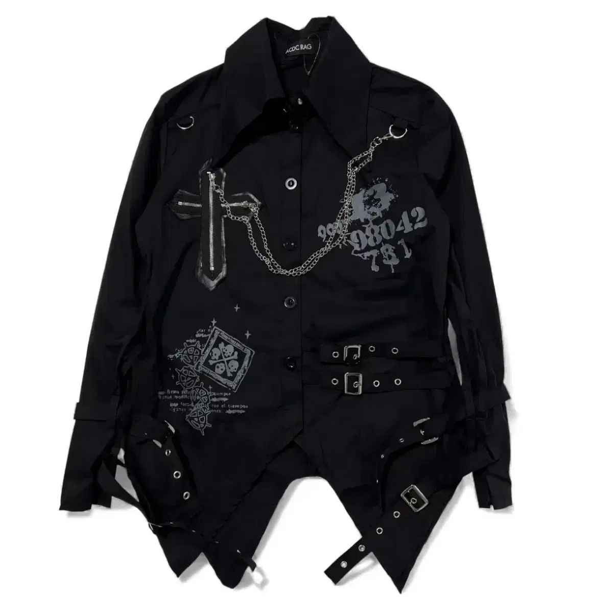 ACDC RAG ゴスパンク ゴシック 地雷系 シャツ