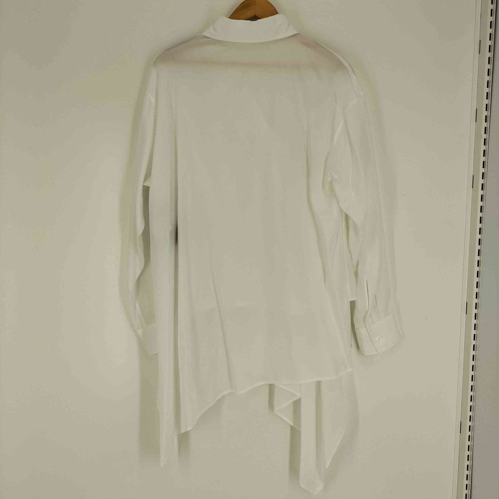 ヨウジヤマモト Yohji Yamamoto 25SS CELLULOSE LONG ASYMMETRY BLOUSE