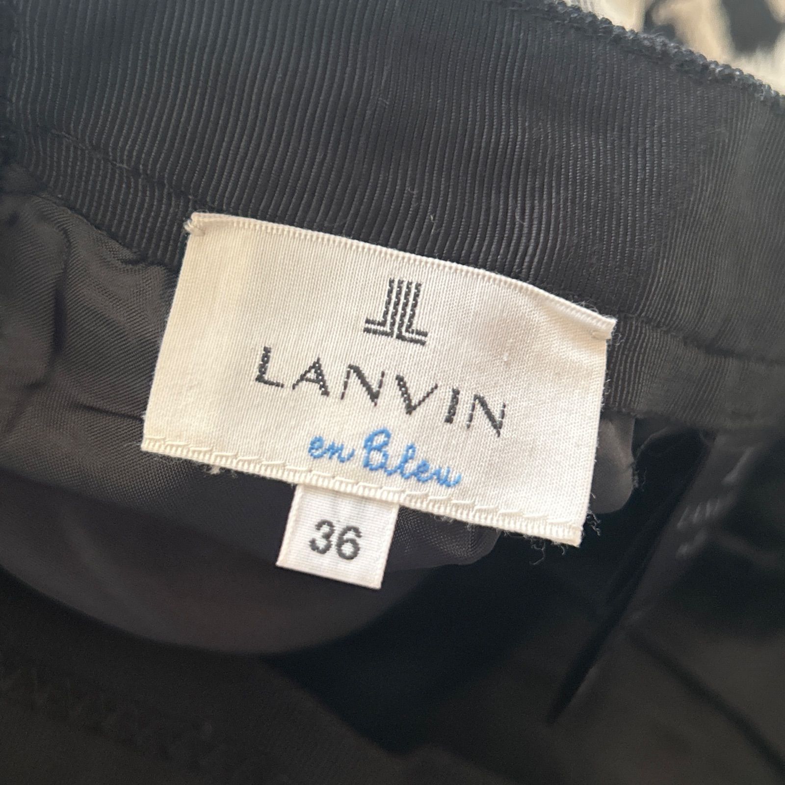 ランバンオンブルー 花柄 フレアスカート 36 美品 - メルカリ