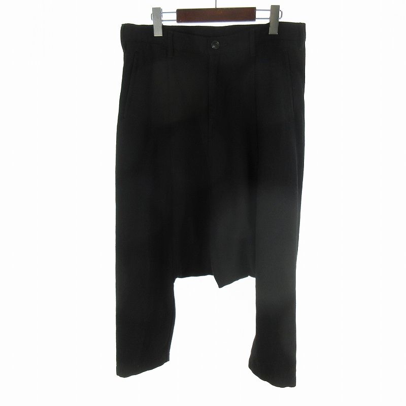 コムデギャルソン COMME des GARCONS CDG シーディージー サルエルパンツ ロゴ プリント SB-P 001 AD 2019 ウール M ブラック 黒 ボトムス