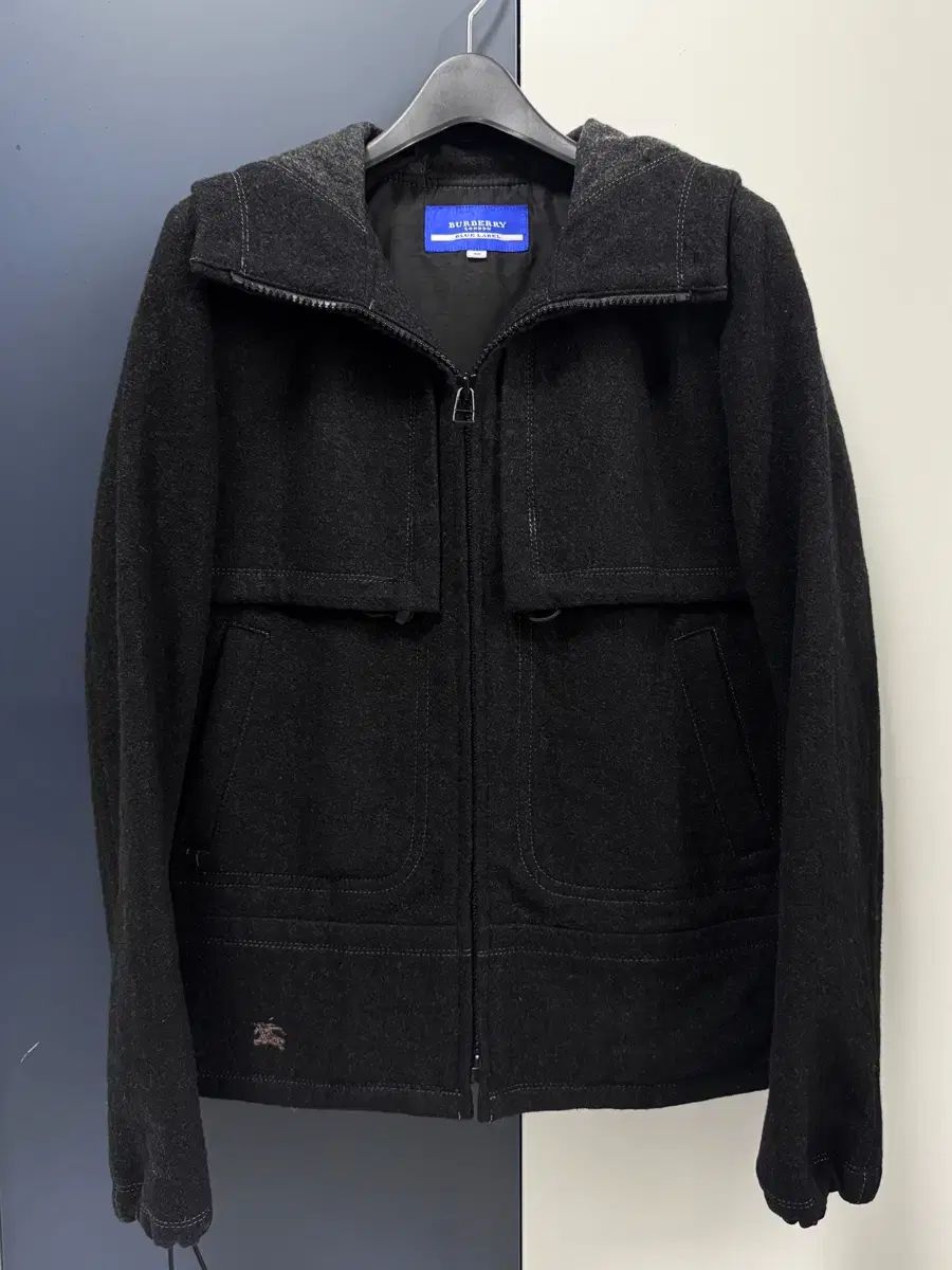 バーバリー ブルーレーベル フード ウールコート