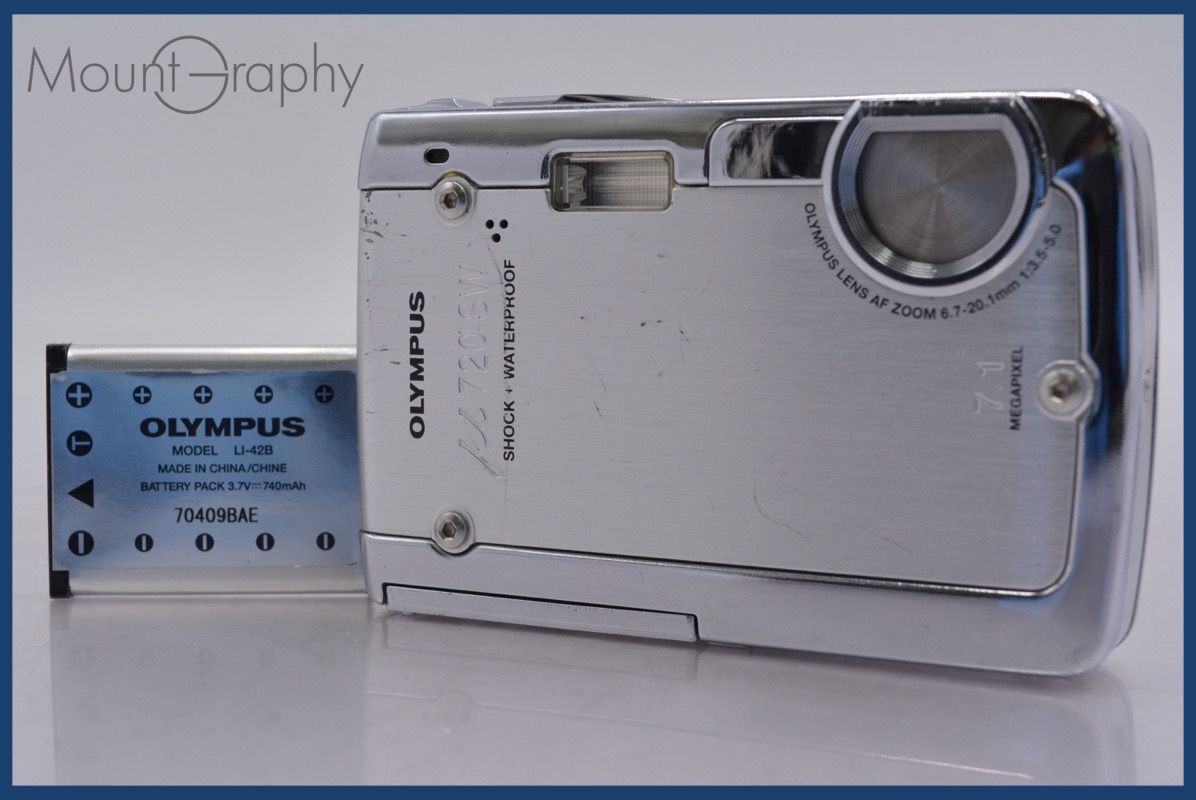 上 オリンパス Olympus μ 720 SW 3.0 x バッテリー付属 同梱無料 yk 5679