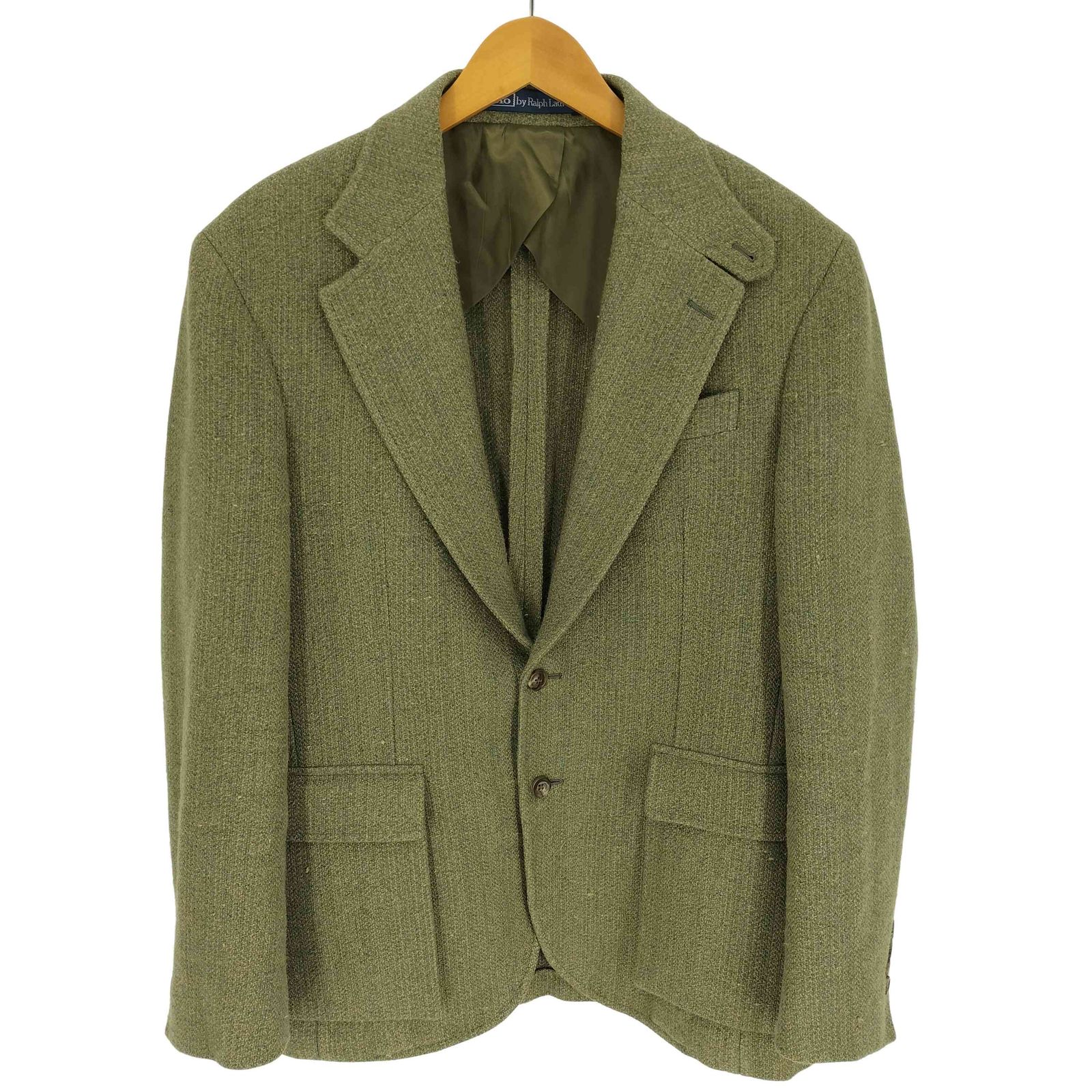 ポロバイラルフローレン Polo by RALPH LAUREN RL 67 テクスチャード ツイード ジャケット メンズ US 38
