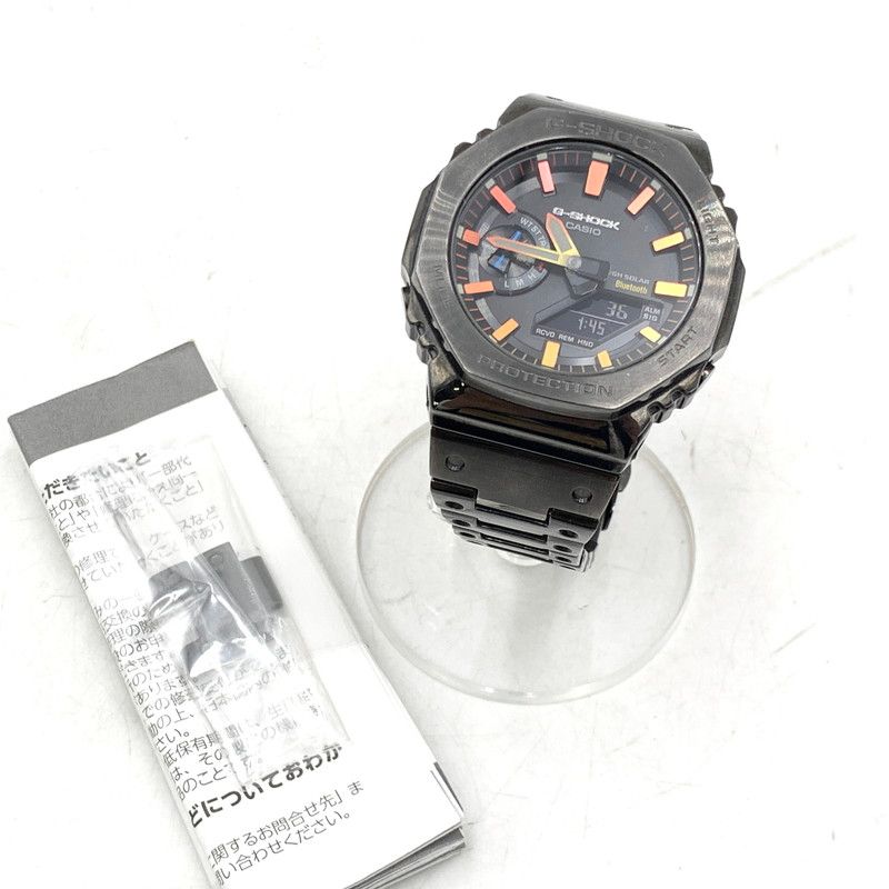 品 G SHOCK ジーショック GM B2100BPC 1AJF 2100 SERIES FULL METAL TOUGH SOLAR WATCH フルメタル タフソーラー ウォッチ 時計 腕時計 196 260111 ya 07 izu