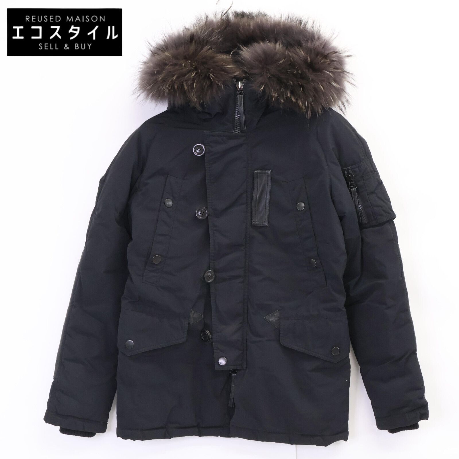 DUVETICA デュベティカ 美品 15AW LEARCO ファー付き ダウンジャケット 