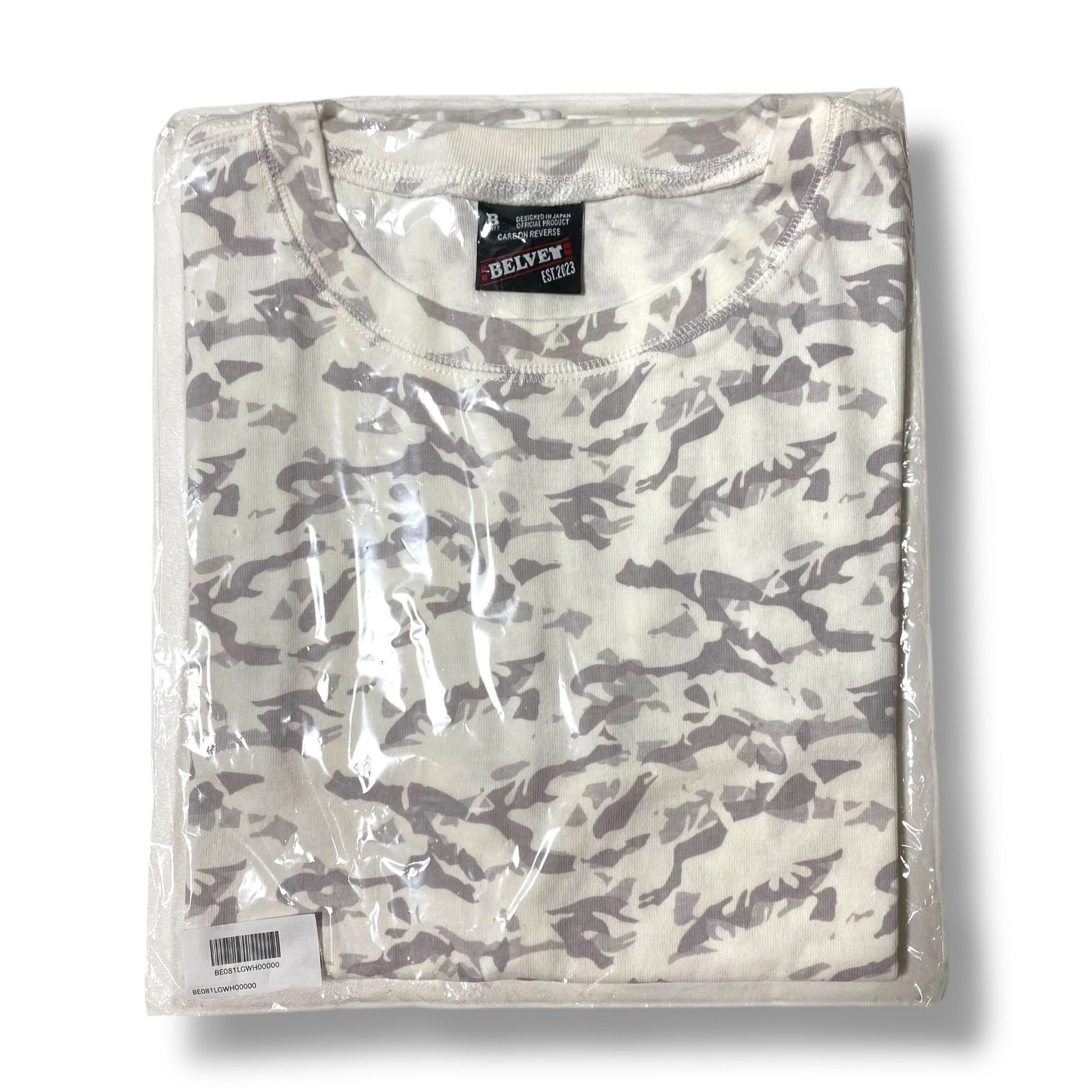 BELVET ベルベット White camo t-shirt L メンズ Tシャツ 半袖