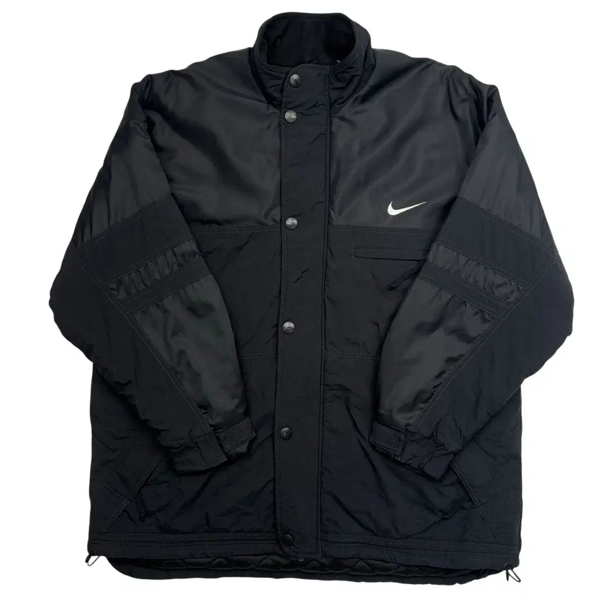 90 s NIKE オールドスクール スウッシュ ブラック ダウン ジャケット XL