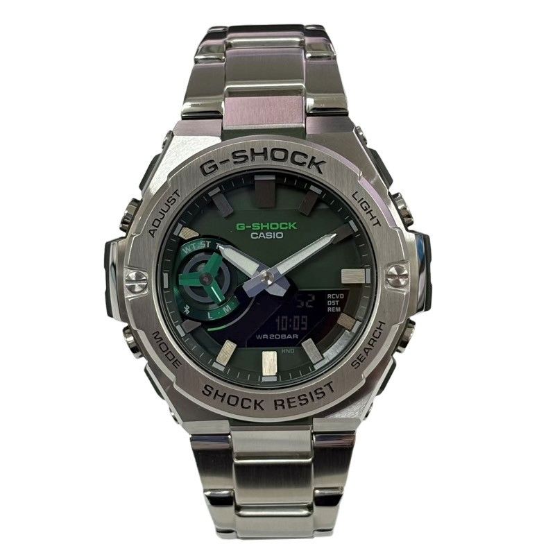 CASIO カシオ G-SHOCK GST-B 500 AD-3 AJF 腕時計メンズ タフソーラー ソーラー充電システム グリーン文字盤 動作品
