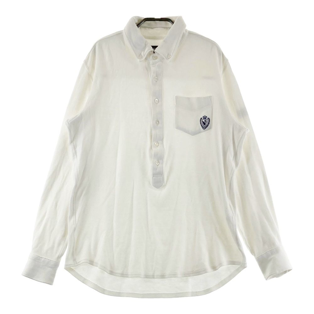 サイズ：4 PEARLY GATES パーリーゲイツ 長袖ポロシャツ ボタンダウン