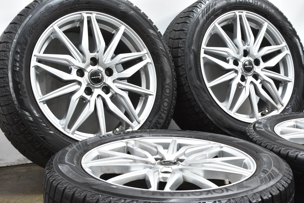 バリ溝 AZANE 17 in 7 J 48 PCD 114.3 ヨコハマ アイスガード iG 60 215|55 R ヴェゼル オデッセイ エスティマ CX-3 交換用に 可