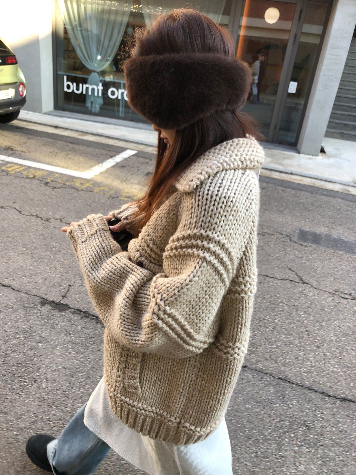 BEST 맘모스ニート ヘビーゲージ カーディガン - ハンドメイド