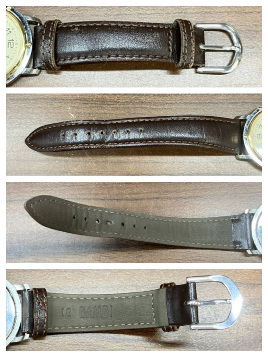  HERMES エルメス クリッパー クォーツ メンズ 腕時計 アイボリー文字盤 デイト 腕時計(クォーツ) 腕時計(アナログ)