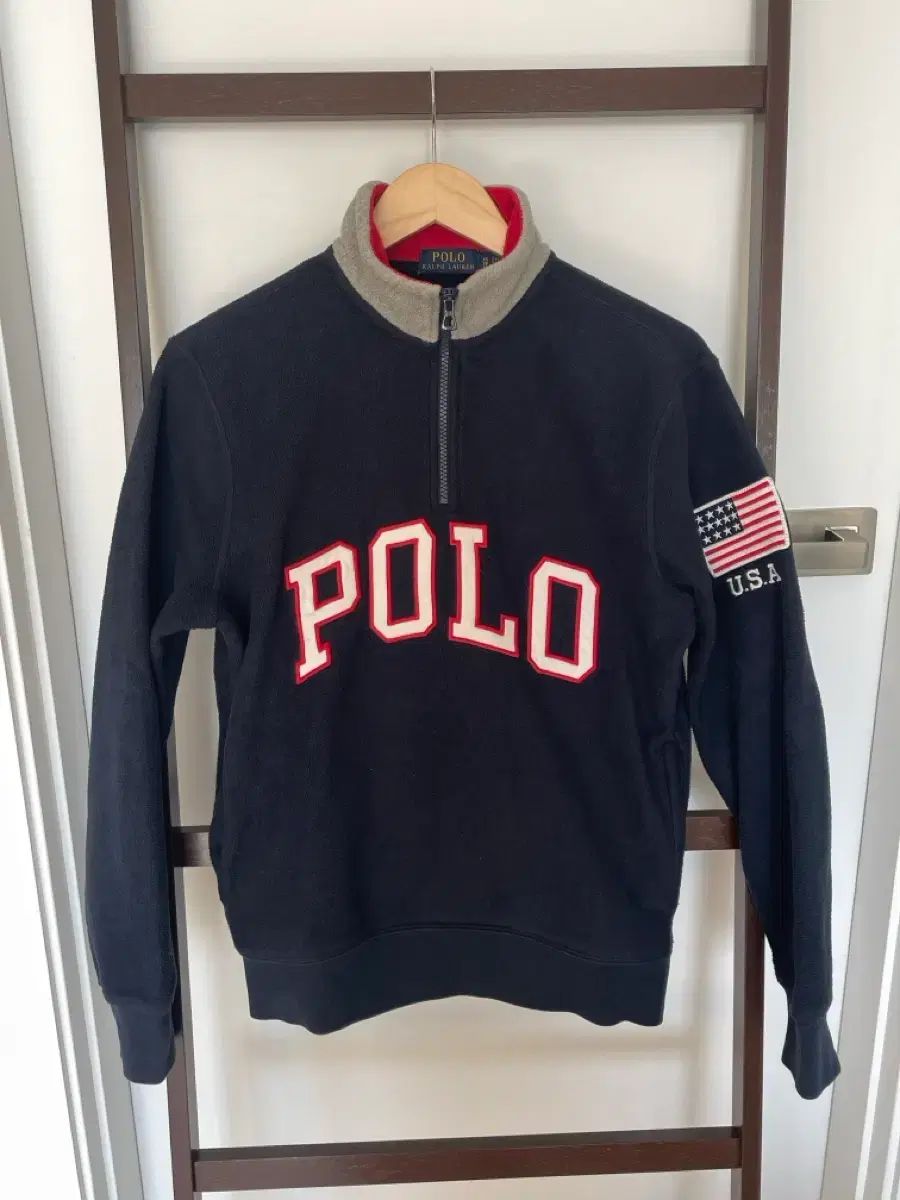 ポロラルフローレン 星条旗 ハーフジップ アノラック フリース XS