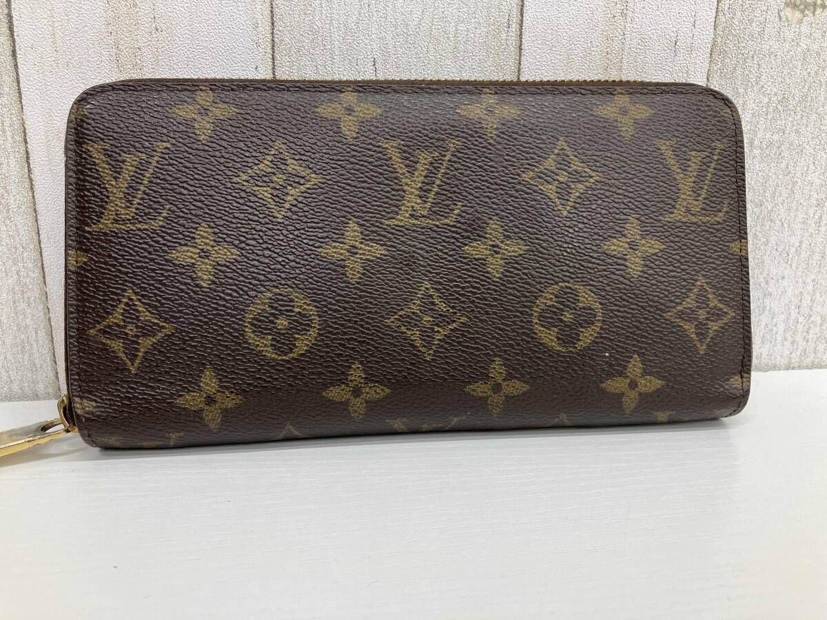 AI鑑定済み LOUIS VUITTON モノグラム GI 4187 フューシャ ジッピー ウォレット 長財布 ルイヴィトン LV