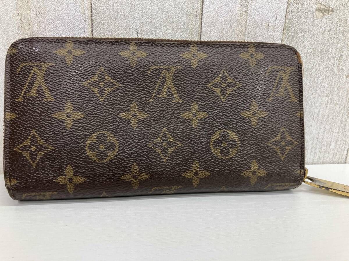 AI鑑定済み LOUIS VUITTON モノグラム GI 4187 フューシャ ジッピー ウォレット 長財布 ルイヴィトン LV