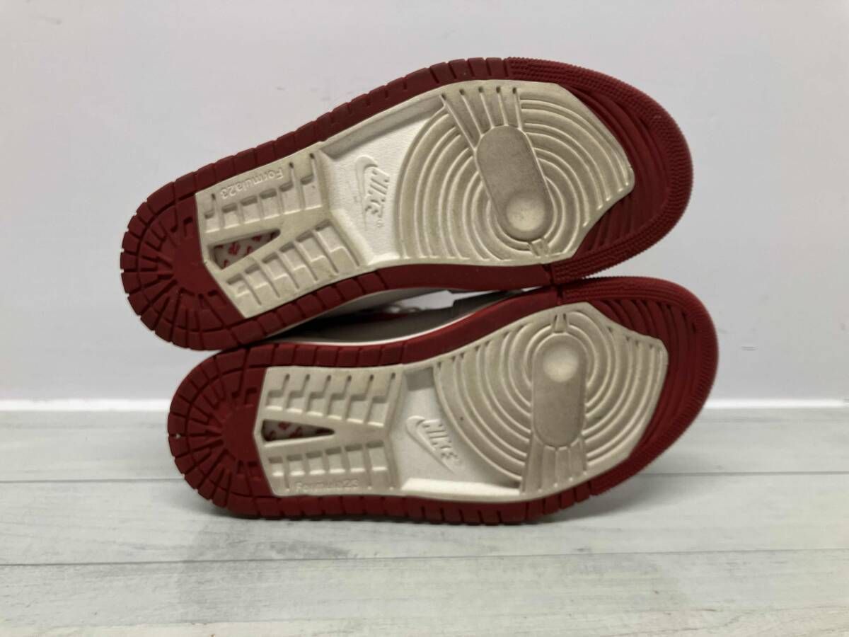  NIKE ナイキDV 1304-106 スニーカー W AIR JORDAN 1 サイズ 24 cm グレー レッド 通年 スニーカー 靴