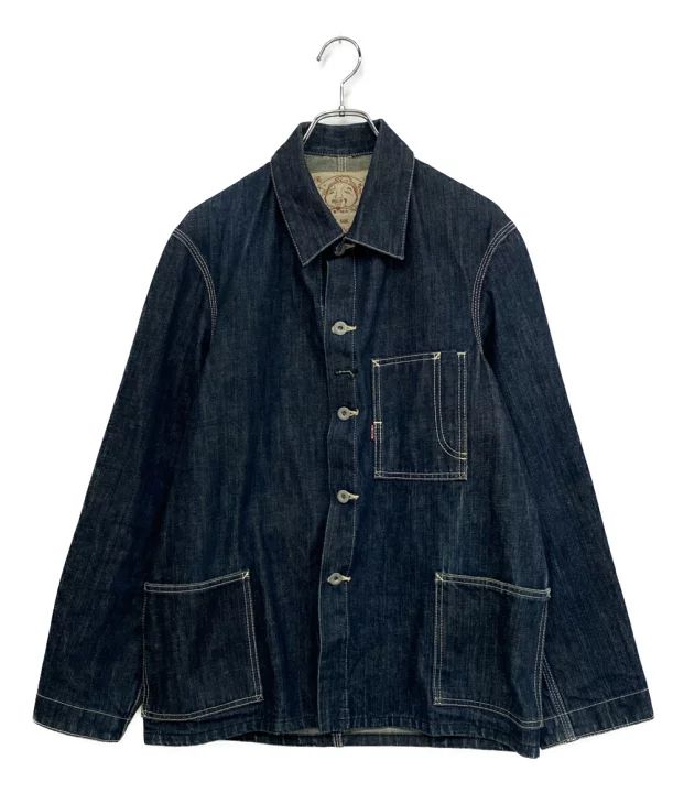 エヴィス カバーオール LOT 1951 インディゴブルー メンズ SIZE 38 EVISU