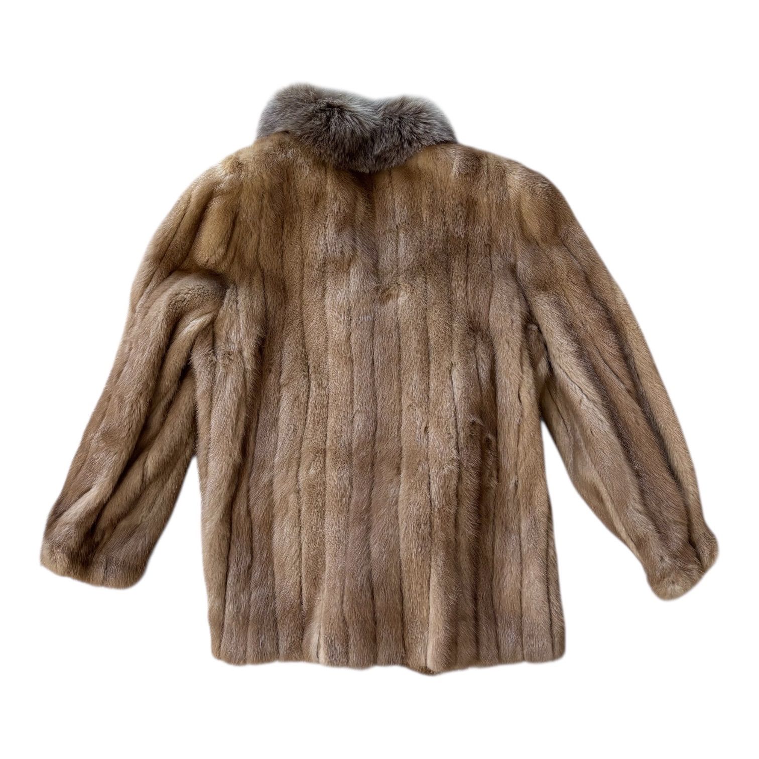 EMBA エンバ 高級リアルファーコート 毛皮 ブラウン ヴィンテージ