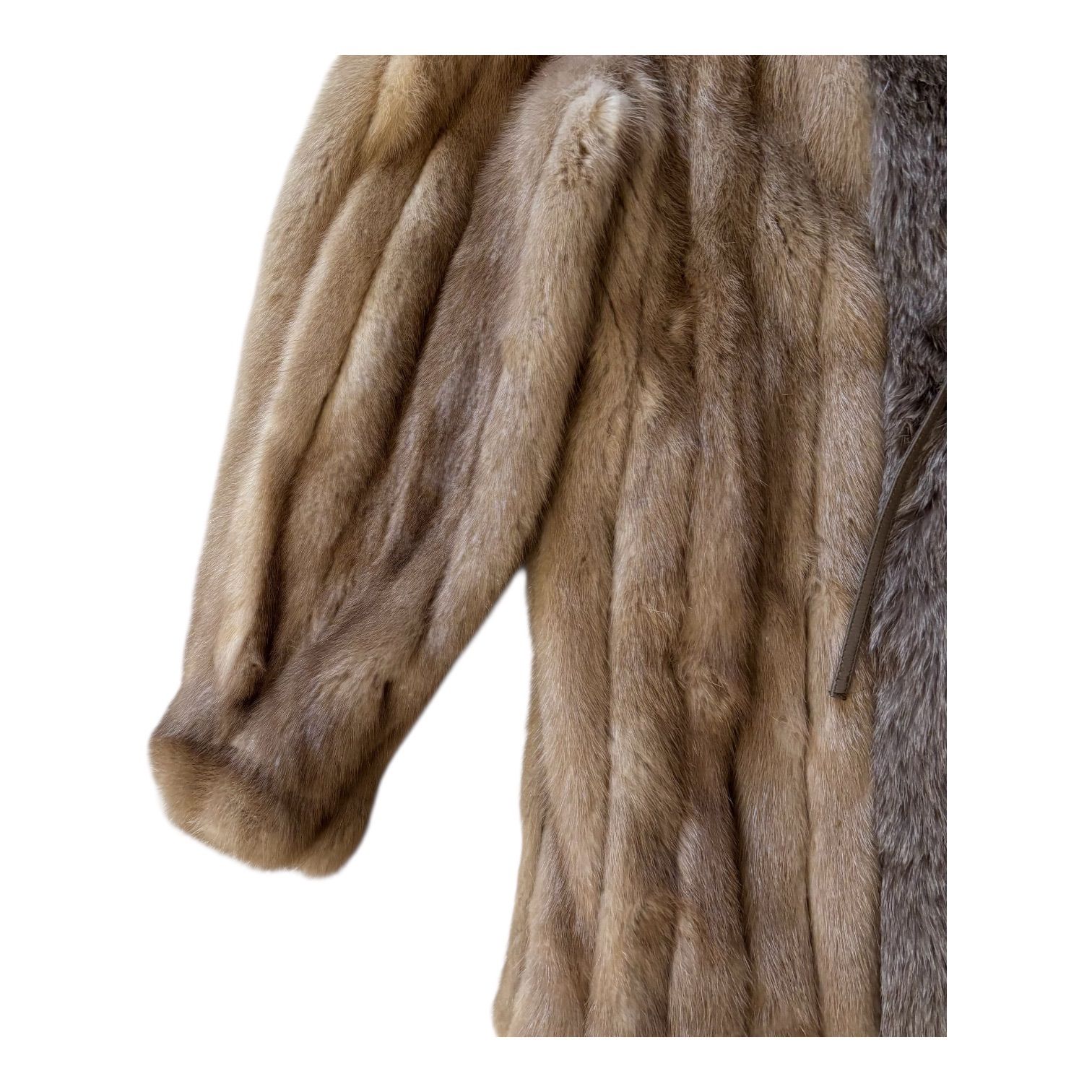 EMBA エンバ 高級リアルファーコート 毛皮 ブラウン ヴィンテージ