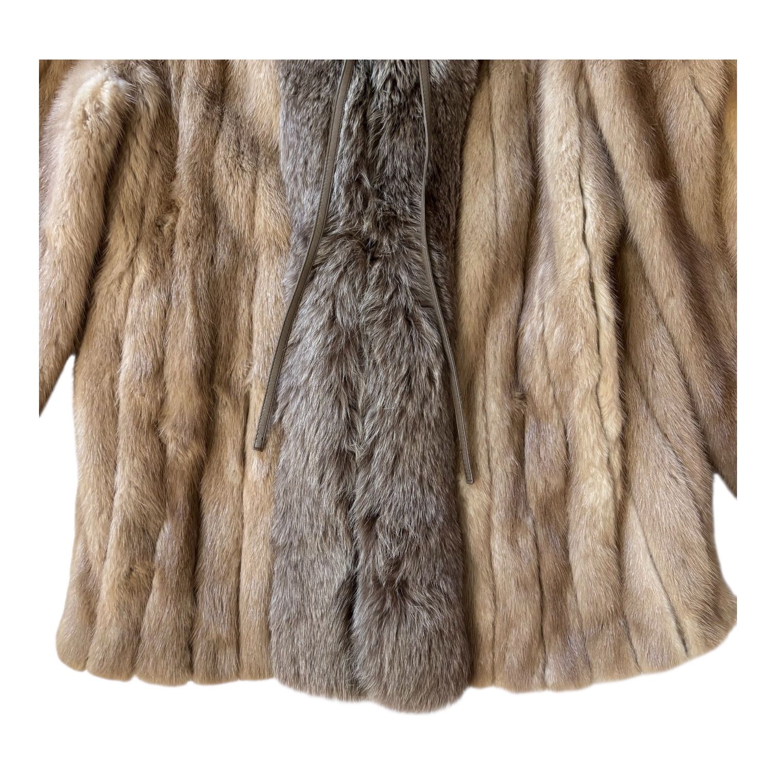 EMBA エンバ 高級リアルファーコート 毛皮 ブラウン ヴィンテージ