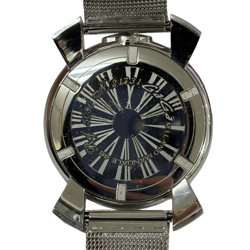 GaGa MILANO ガガミラノ マヌアーレ スリム46 5080.4 腕時計メンズ