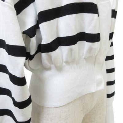 LE PHIL ルフィル ドライタッチカーディガン ボーダー ニット 長袖 V