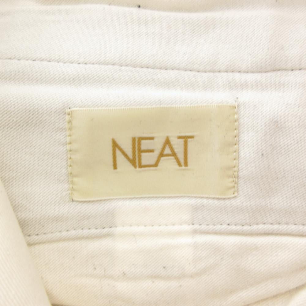 【中古】ニート NEAT 2タックトラウザー スラックス パンツ 46 スリムテーパード 黒 ブラック /AE メンズ ニート NEAT 2タックトラウザー スラックス パンツ 46 スリム