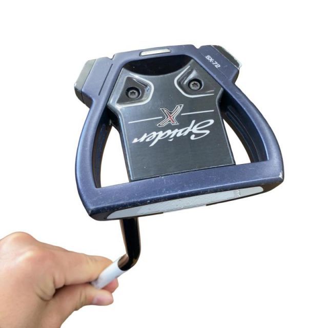 テーラーメイド Spider X BLUE|WHITE シングルベンド 34インチ パター PT スチール ブラック フレックスその他 メンズ 男性用 右利き 右用 Cランク ゴルフクラブ