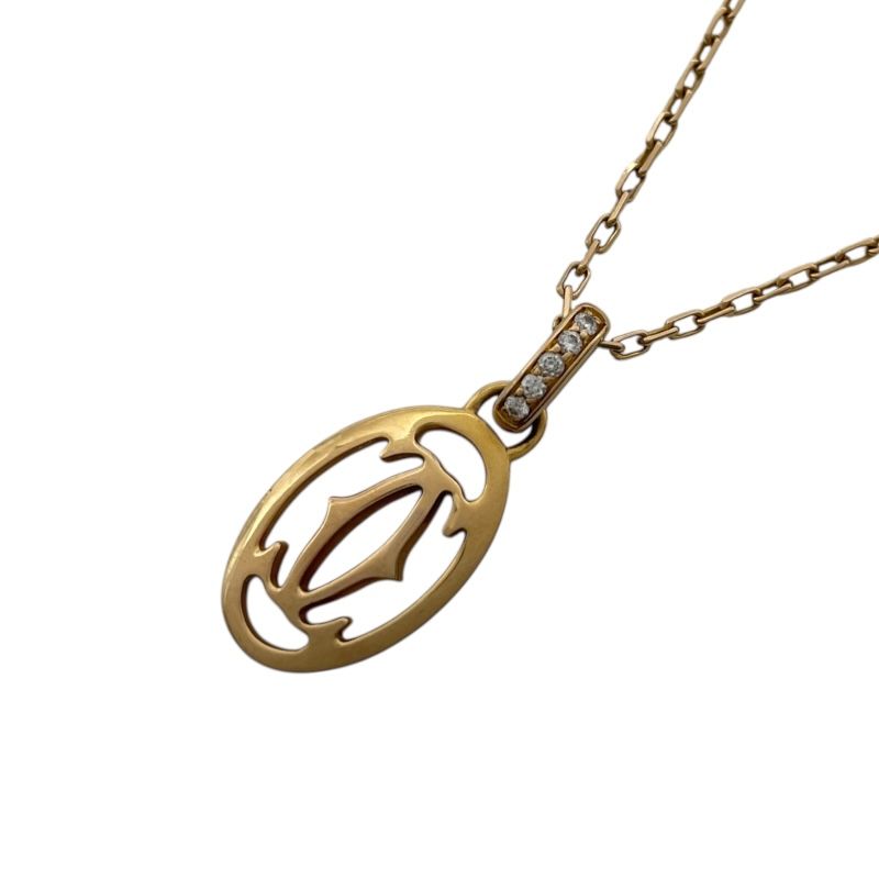 カルティエ Cartier ドゥーブルCダイヤネックレス ゴールド Au 750 ダイヤモンド ジュエリー