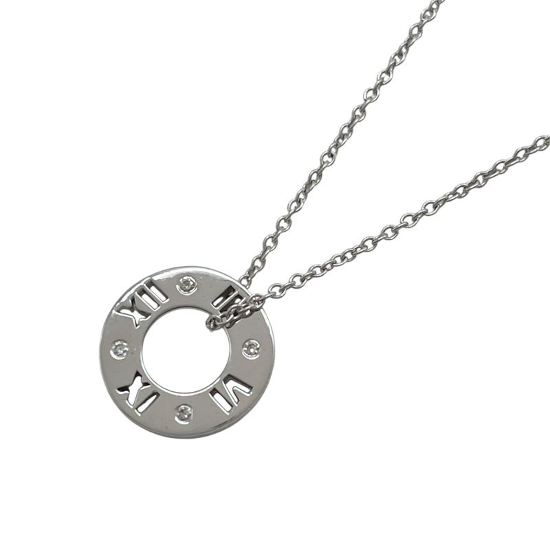 ティファニー TIFFANY＆CO ピアスドアトラスネックレス ホワイトゴールド Au 750 ジュエリー