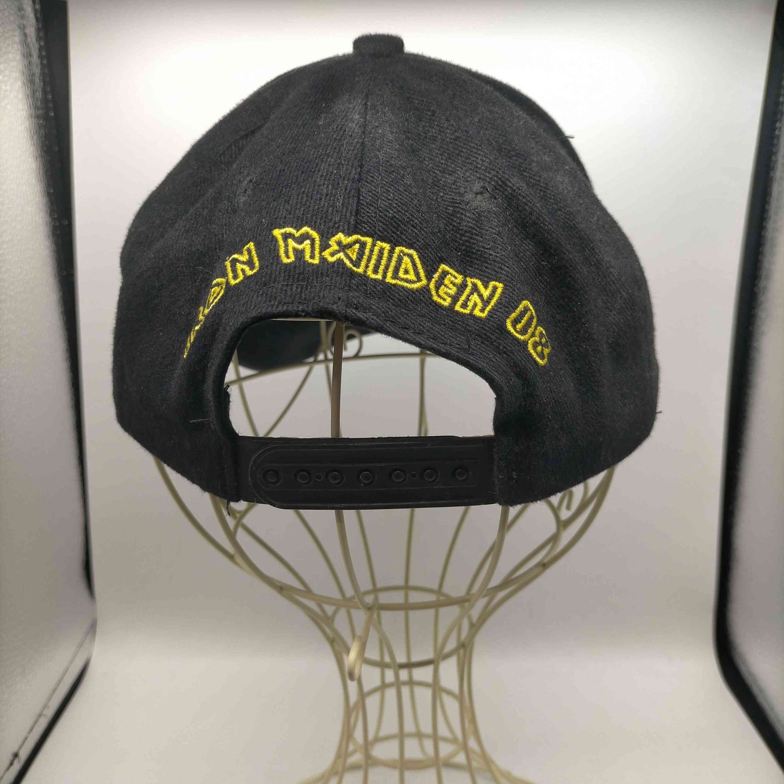 ユーズドフルギ USED古着 00S バンド ロゴ 刺繍 6パネル キャップ 2008