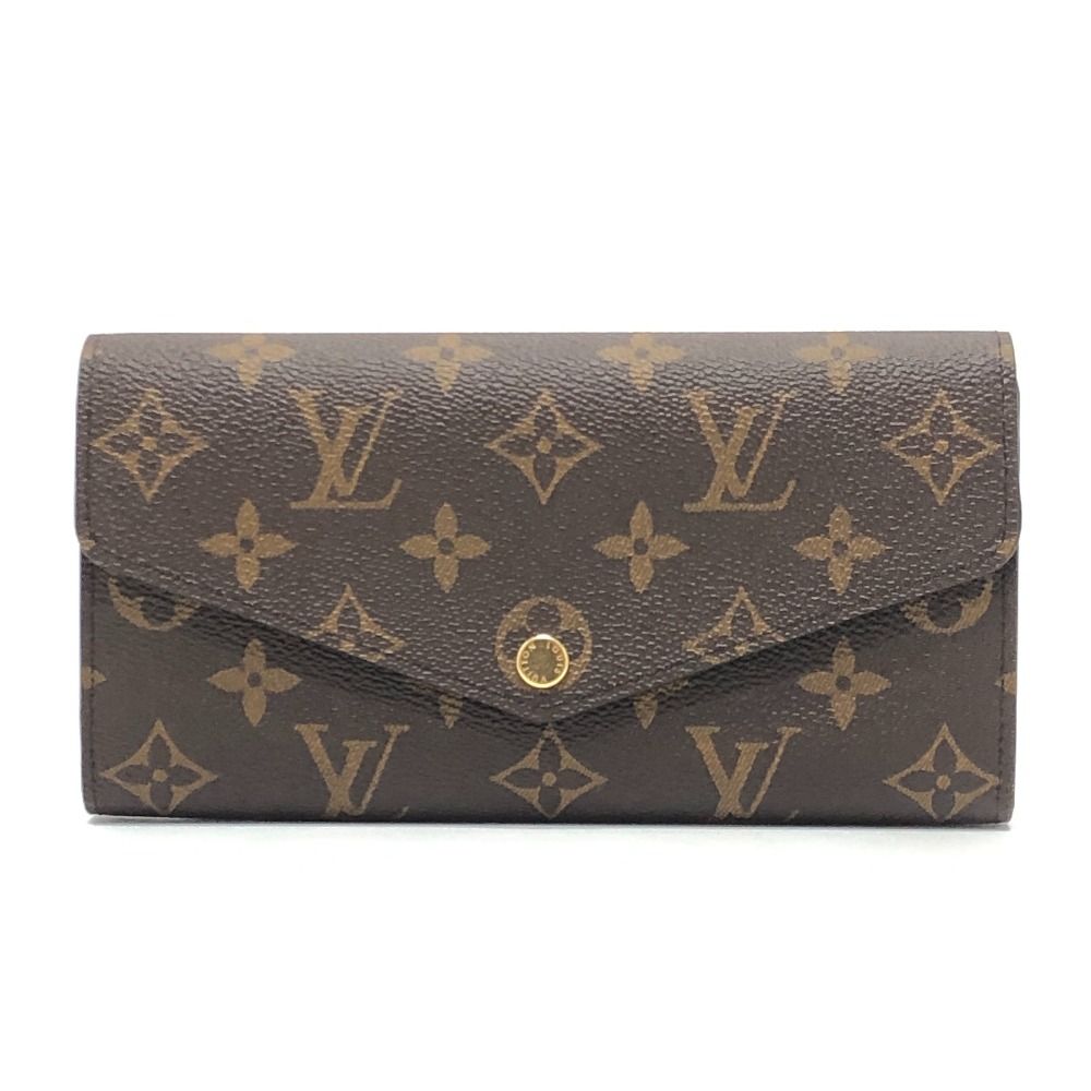 LOUIS VUITTON ルイヴィトン 長財布 ポルトフォイユ サラ M 62235 モノグラムキャンバス ローズ バレリーヌ ブラウン