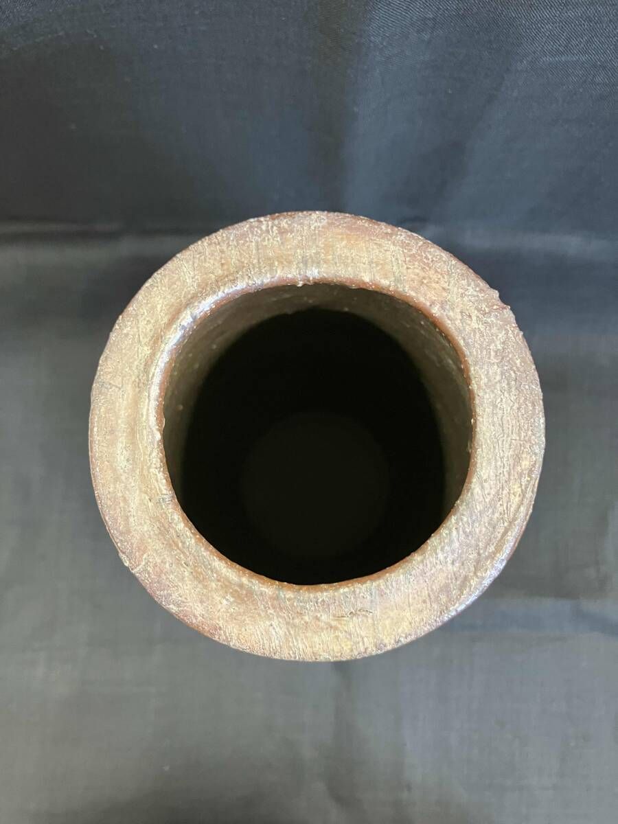 中村六郎 備前焼 花入 花器 共箱 六郎窯 伝統工芸士 - メルカリ