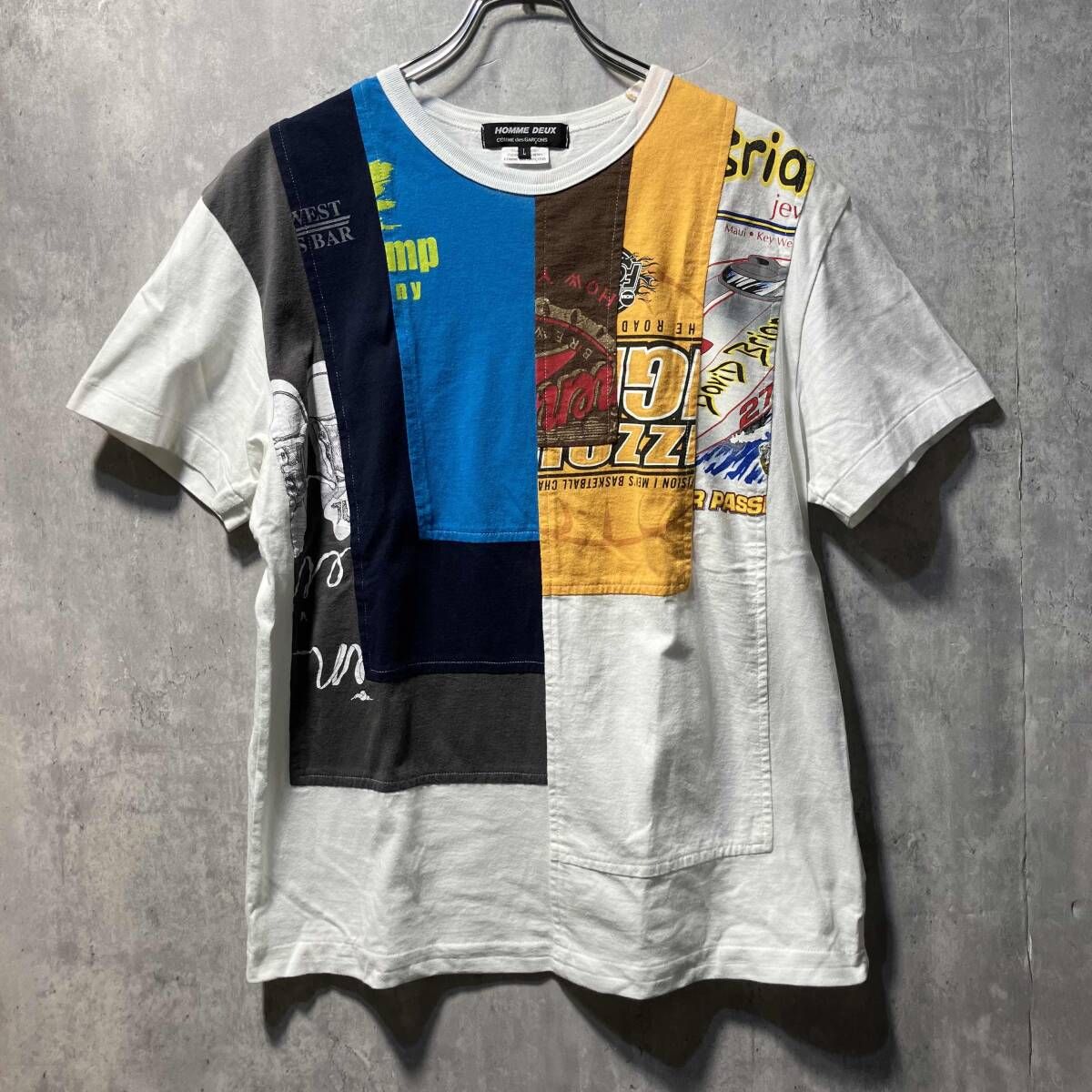 20 ss COMME des GARCONS HOMME DEUX short sleeve tee 半袖Tシャツ 再構築カットソー コムデギャルソン オム ドゥ
