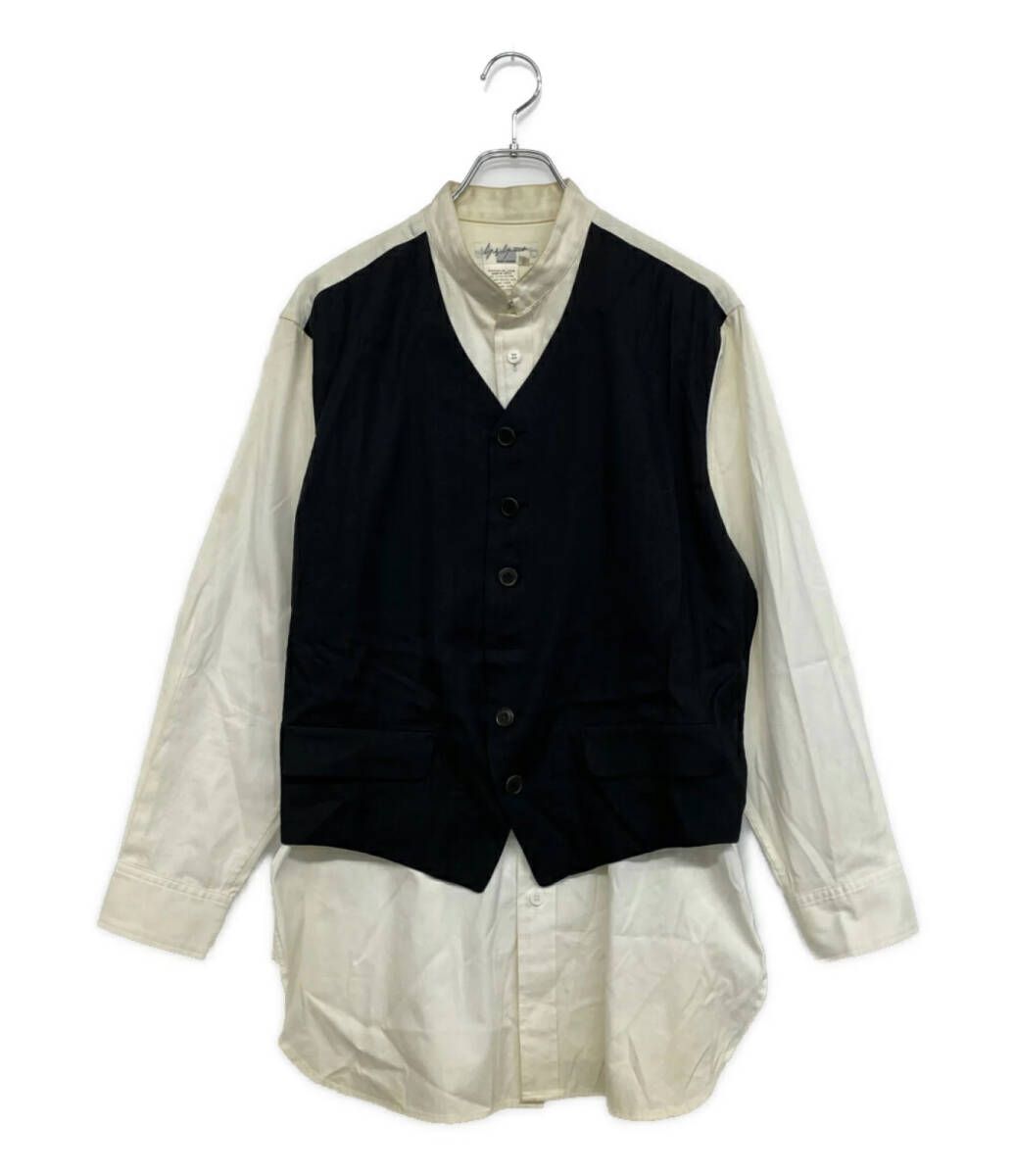 ヨウジヤマモトプールオム ドッキングシャツ 敗残兵期 08 SS メンズ SIZE 3 YOHJI YAMAMOTO POUR HOMME